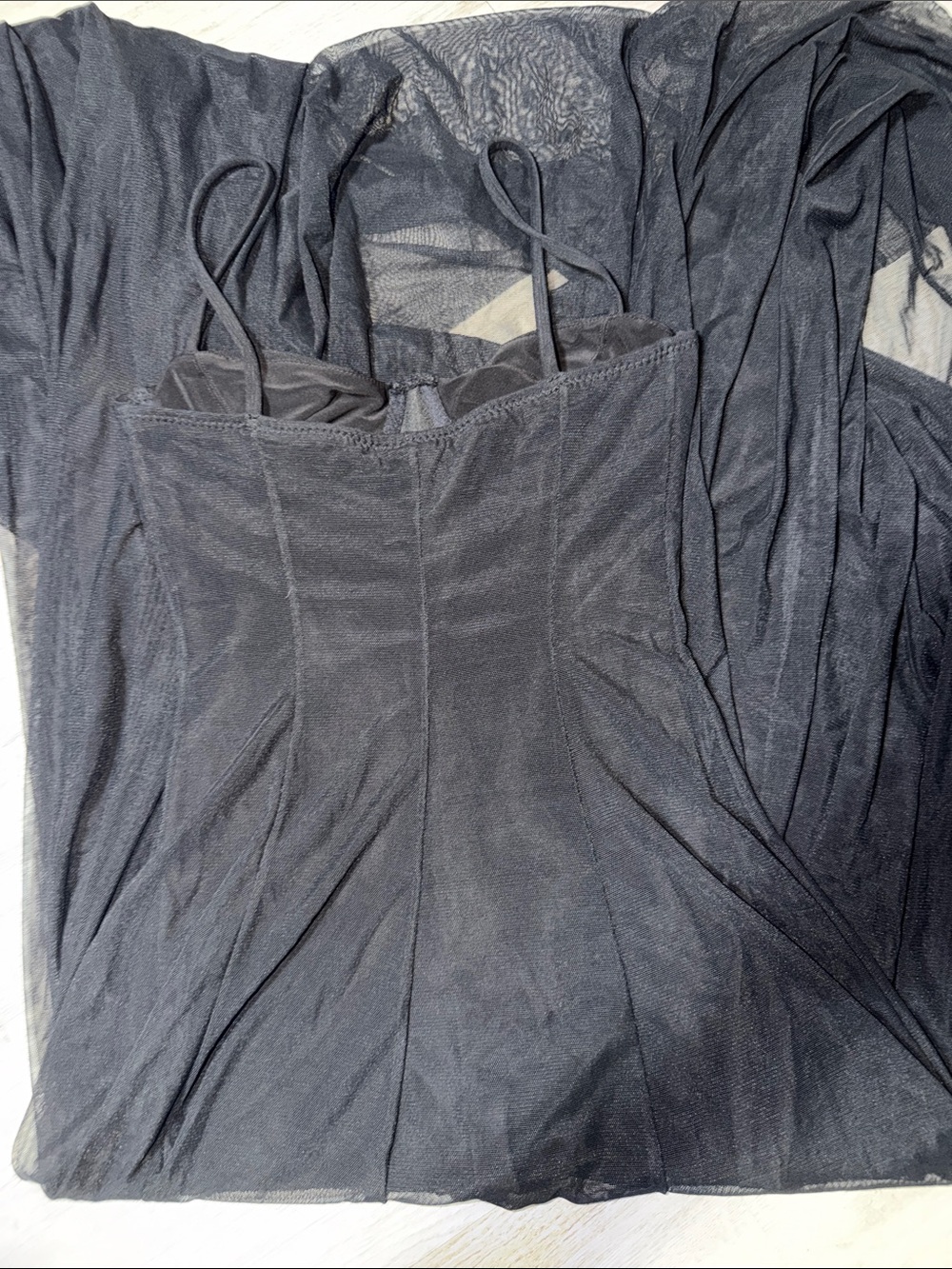 NORMA KAMALI 
Underwire Gown With Catsuit in Black - Picture 7 of 8